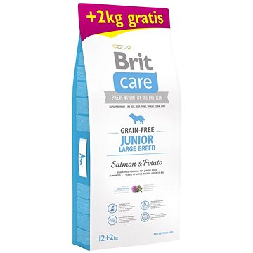 Obrázok Brit Care Dog Grain-free Junior LB Salmon&Potato12+2kg