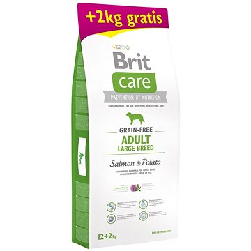 Obrázok Brit Care Dog Grain-free Adult LB Salmon&Potato 12+2kg