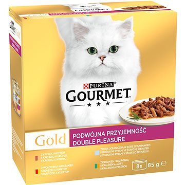 Obrázok Gourmet Gold Mltp konz. kočka kousky duš.a gril.8x85g