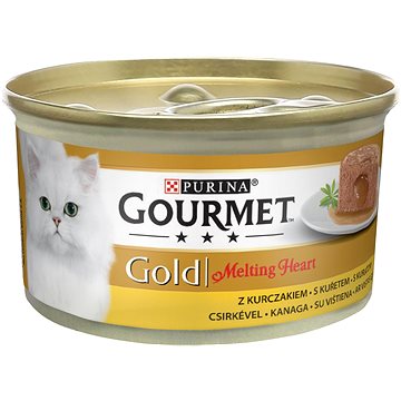 Obrázok Gourmet gold Melting Heart – jemná paštéta s omáčkou vo vnútri, s kuraťom 85 g (7613036226929)