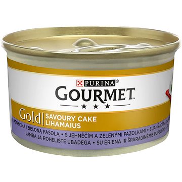 Obrázok Gourmet Gold Savoury Cake s jehněčím a zelenými fazolkami 85g