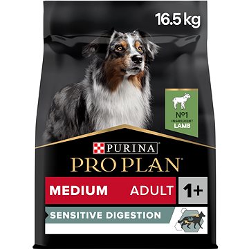 Obrázok Purina Pro Plan MEDIUM ADULT Sensitive Digestion Jehně 14 kg + 2,5 kg