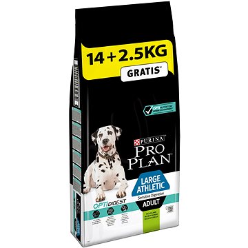 Obrázok Purina Pro Plan LARGE ADULT Athletic Sensitive Digestion Jehně 14 kg + 2,5 kg