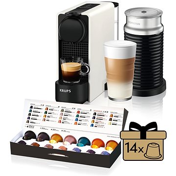 Obrázok Nespresso Krups XN511110 Essenza Plus White & Aeroccino