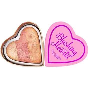 Obrázok MAKEUP REVOLUTION LONDON I Love Makeup Blushing Hearts Triple Baked Blusher Make-up Peachy Keen Heart 10g