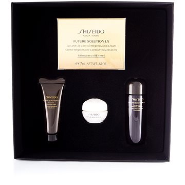 Obrázok Shiseido Future Solution LX Eye And Lip Regenerating Cream pre ženy starostlivosť o očné okolie 17 ml + čistiaca pena 15 ml + čistiaca pleťová voda 25 ml + denná pleťová starostlivosť Total Protective Cream SPF20 6 ml