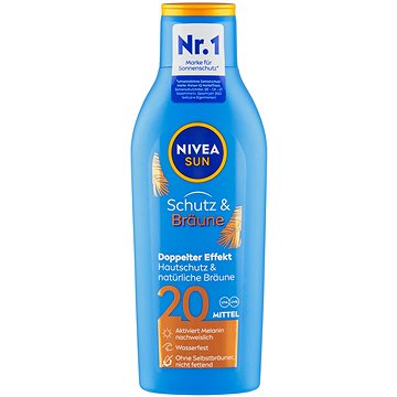 Obrázok NIVEA Sun Protect & Bronze Sun Lotion SPF20 Kozmetika na opaľovanie 200ml