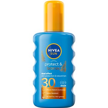 Obrázok NIVEA Sun Protect & Bronze Spray SPF30 Kozmetika na opaľovanie 200ml