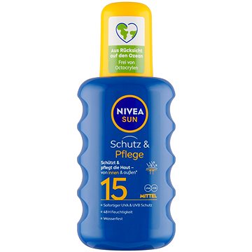 Obrázok NIVEA Sun Protect & Moisture Sun Spray SPF15 Kozmetika na opaľovanie 200ml