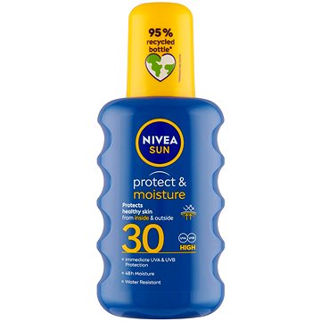 Obrázok NIVEA Sun Protect & Moisture Sun Spray SPF30 Kozmetika na opaľovanie 200ml