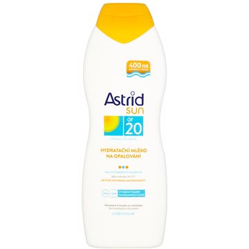 Obrázok ASTRID SUN Hydratačné mlieko na opaľovanie SPF 20 400 ml (8592297000365)