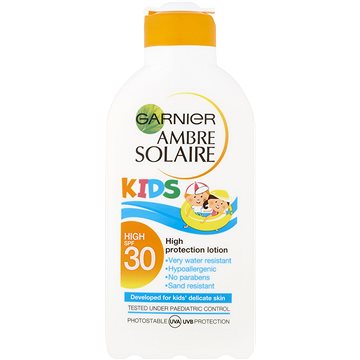 Obrázok GARNIER Ambre Solaire Resist Kids Mlieko na opaľovanie SPF 30+ 200 ml (3600540304988)