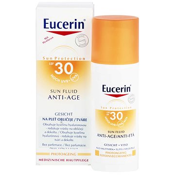 Obrázok Eucerin Sun ANTI-AGE Face Cream SPF 30 na tvár, fluid 1x50 ml