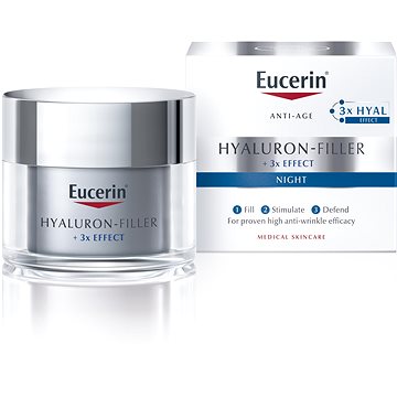 Obrázok EUCERIN Intenzívny vypĺňajúci nočný krém proti vráskam Hyaluron Filler 50 ml (4005800634864)