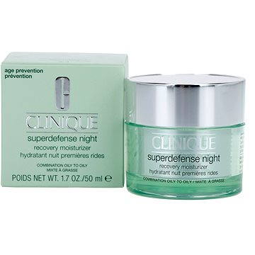 Obrázok CLINIQUE Superdefense Night Recovery Moisturizer Oily Skin Nočný krém na normálnu a zmiešanú pleť 50ml