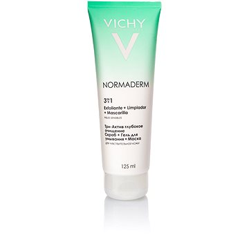 Obrázok Vichy NORMADERM Prípravok na čistenie pleti s nedokonalosťami 3v1 125 ml