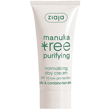 Obrázok Ziaja Manuka Tree Purifying denný krém pre zmiešanú a mastnú pleť SPF 10 50 ml