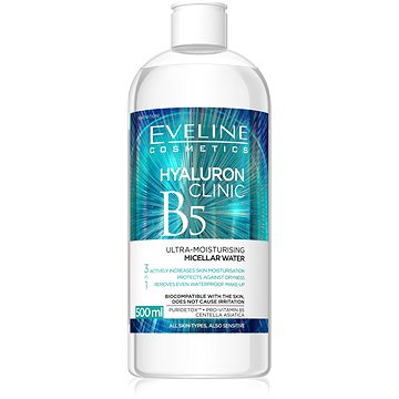 Obrázok Eveline Cosmetics Hyaluron Clinic hydratačná micelárna voda 500 ml