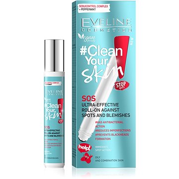 Obrázok Eveline Cosmetics #Clean Your Skin roll-on pre problematickú pleť 15 ml