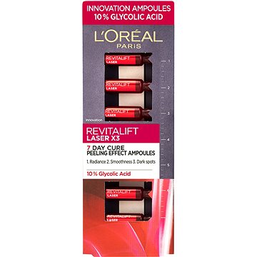 Obrázok L’Oréal Paris Revitalift Laser X3 vyhladzujúce pleťové sérum v ampulkách 7 x 1,3 ml