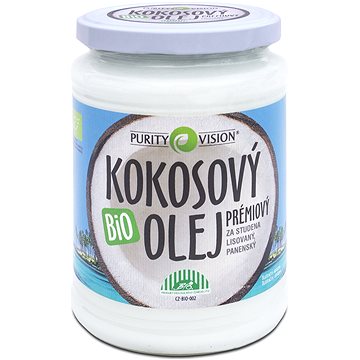 Obrázok PURITY VISION Bio Kokosový olej panenský ve skle 600 ml