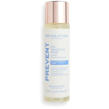 Obrázok Revolution Skincare Prevent 2% Salicylic Acid 200 ml pleťové tonikum pre ženy