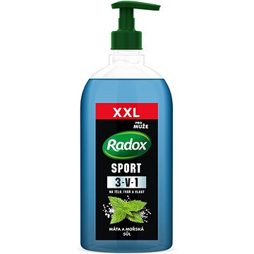 Obrázok Radox Men Sport sprchový gél pre mužov na tvár, telo a vlasy 750 ml