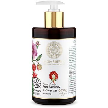 Obrázok NATURA SIBERICA Flora Siberica Výživný sprchový gel Arktická malina 480 ml (4680038352218)