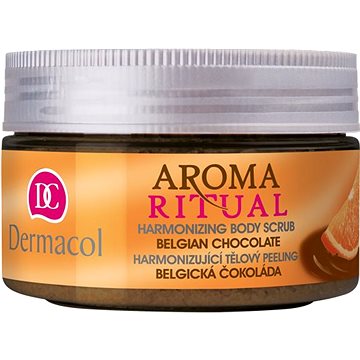 Obrázok Dermacol Aroma Ritual Belgian Chocolate 200 ml harmonizujúci telový peeling pre ženy