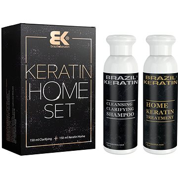 Obrázok BK Brazil Keratin Beauty For Home vlasová kúra pro narovnání vlasů 150 ml + Clarifying čistící šampón 150 ml dárková sada