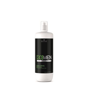 Obrázok SCHWARZKOPF 3DMEN Hair & Body Shampoo Šampón na normálne vlasy 1000ml