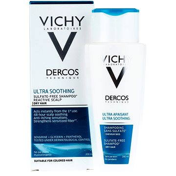 Obrázok VICHY Dercos Ultra Soothing Shampoo Dry Hair 200ml (3337875486736)