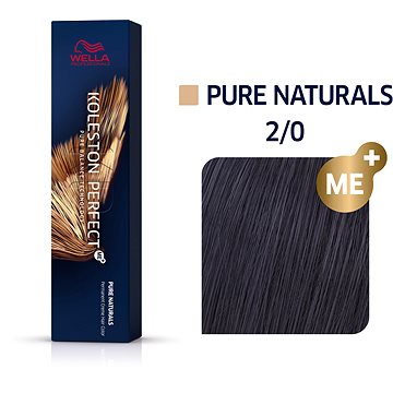 Obrázok Wella Professionals Koleston Perfect ME+ Pure Naturals permanentná farba na vlasy odtieň 2/0 60 ml