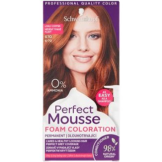 Obrázok Schwarzkopf Perfect Mousse permanentná farba na vlasy odtieň 670 Lively copper