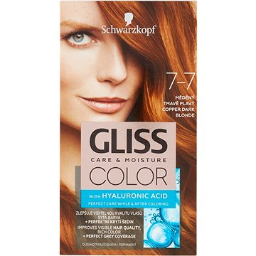 Obrázok Schwarzkopf Gliss Color farba na vlasy odtieň 7-7 Copper Dark Blonde