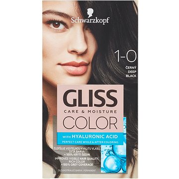 Obrázok Schwarzkopf Gliss Color farba na vlasy odtieň 1-0 Deep Black