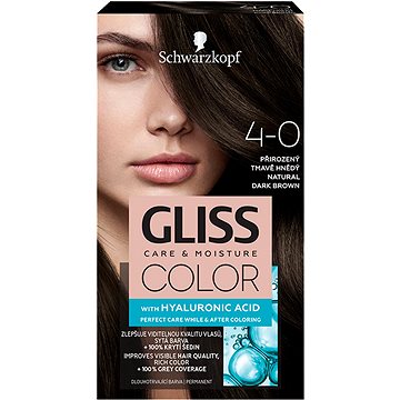 Obrázok Schwarzkopf Gliss Color farba na vlasy odtieň 4-0 Natural Dark Brown