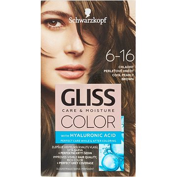 Obrázok Schwarzkopf Gliss Color farba na vlasy odtieň 6-16 Cool Pearly Brown