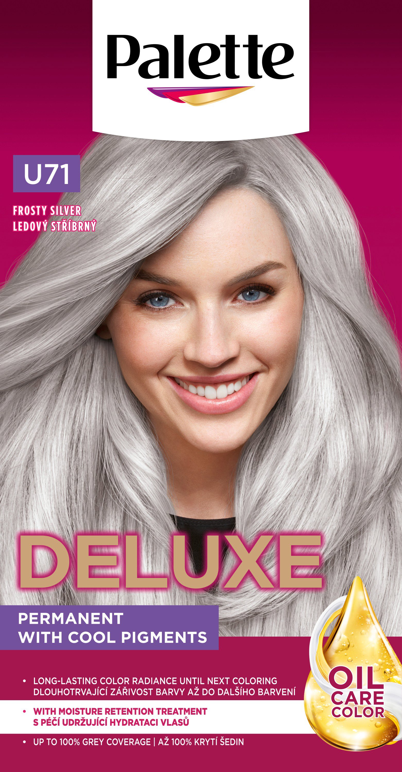 Obrázok Schwarzkopf Palette Deluxe farba na vlasy odtieň U71 Frosty Silver