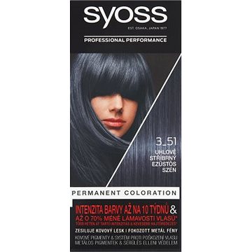 Obrázok Syoss Permanent Coloration permanentná farba na vlasy odtieň 3-51 Silver Charcoal