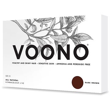 Obrázok Henna prírodná farba na vlasy Voono Dark Brown (Tmavo hnedá) 500g