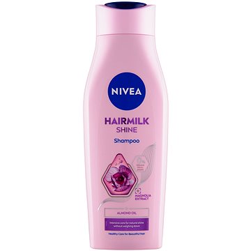 Obrázok Nivea Hairmilk Natural Shine ošetrujúci šampón pre unavené vlasy bez lesku  400 ml