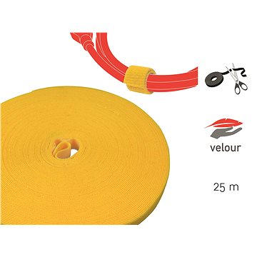 Obrázok LABEL THE CABLE LTC PRO Roll 1240 Yellow 25m (PRO 1240)