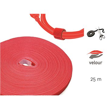 Obrázok LABEL THE CABLE LTC PRO Roll 1260 Red 25m (PRO 1260)