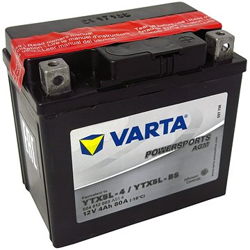 Obrázok Motobaterie VARTA YTX5L-BS, 4Ah, 12V (504 012 003 A51 4)