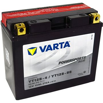 Obrázok Motobatéria VARTA YT12B-BS, 12 Ah, 12 V (512 901 019 A51 4)