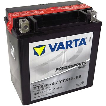 Obrázok Motobatéria VARTA YTX16-BS, 14 Ah, 12 V (514 902 022 A51 4)