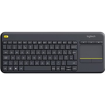 Obrázok Logitech Wireless Touch KBD K400 Plus DE Black (920-007127)