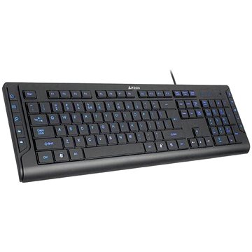 Obrázok Nastaviť A4Tech KD-600L Black USB (Blue Light), US layout