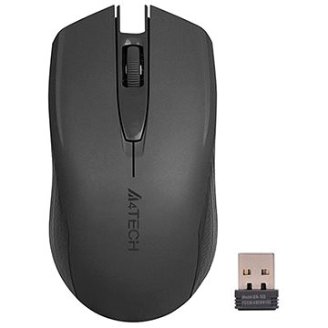 Obrázok A4tech G3-760N Grey, V-track, bezdrátová optická myš, 2.4GHz, 10m dosah, USB, šedá